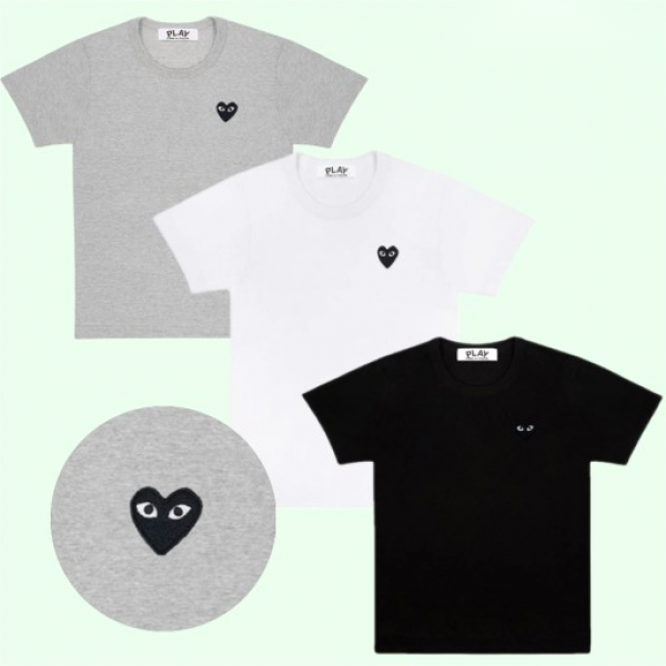 위핑,꼼데가르송 반팔티 블랙와펜