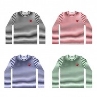 꼼데가르송 꼼데 단가라 보더 커플 티셔츠