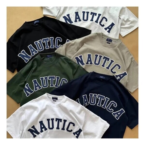위핑,노티카 NAUTICA  재팬 반팔티 아치 로고 티셔츠
