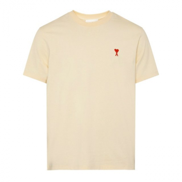 위핑,아미 아미 하트로고 반팔티셔츠 헤더그레이 공용 티셔츠 T UTS001724 055