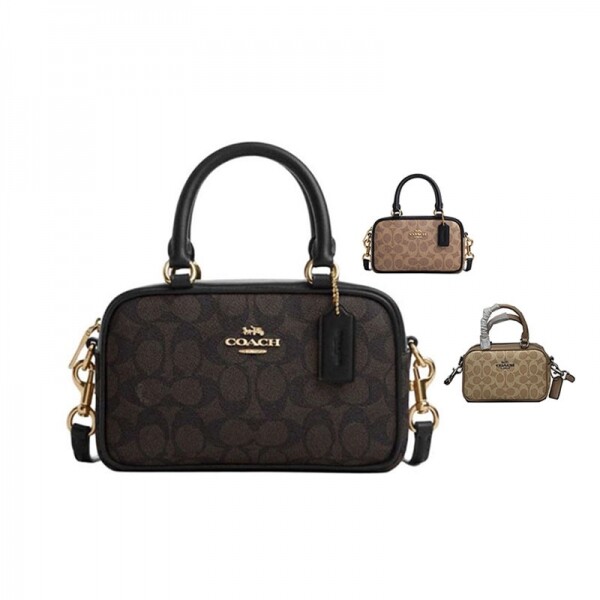 블링크,Coach 코치 Satchel 18 pvc handbag CW197