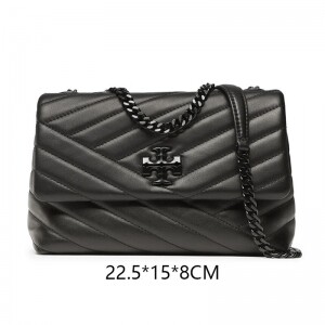 TORY BURCH 토리버치 키라 쉐브론 숄더백 블랙 90856black