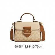 코치 COACH CR327 OS 여자 가방 Morgan 탑 핸들 토트 크로스백