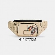 COACH 코치 트랙 벨트백 인 시그니쳐 캔버스 위드 코치 패치 C5423