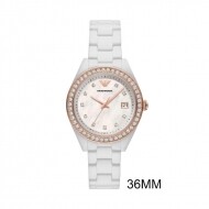 엠포리오 아르마니 Watch Leo AR70007 여성 White