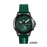 LACOSTE 2011218 내구성 그린 크로노그래프 다이얼 실리콘 스트랩 남성용 시계