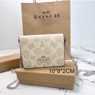COACH 코치 미니 월렛 체인 크로스백 C6650light-khaki-maple