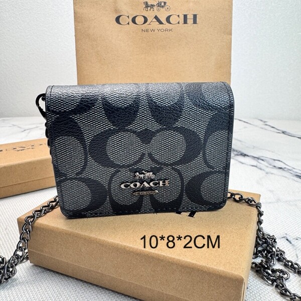 블링크,COACH 코치 미니 월렛 체인 크로스백 C6650black