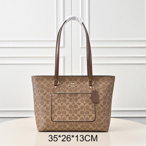 블링크,COACH 코치 여성가방 Gallery Tote 34 숄더백 토트백 쇼핑백 CAZ00khaki