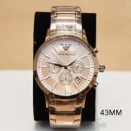 EMPORIO ARMANI 손목시계 핑크 골드 시계 AR2452