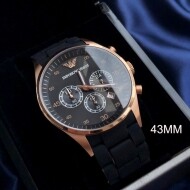 Emporio Armani 엠포리오 아르마니 남성 다이얼 우레탄 밴드 남성용 시계 AR5905