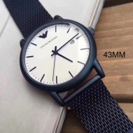 엠포리오아르마니 남성시계 루이지 쿼츠 블루 43mm 매쉬 스트랩 AR11025