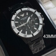 EMPORIO ARMANI 엠포리오아르마니 크로노그래프 남성메탈시계 AR80050