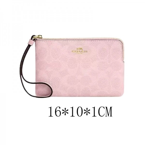 블링크,코치 코너 지퍼 리스트렛시그니처 캔버스 CAQ75pink 올리브