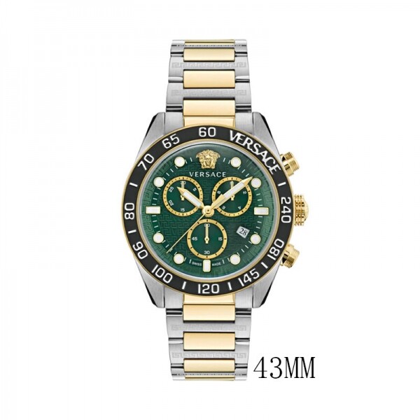 블링크,베르사체 론다 43mm VE6K00423 GOLD TONE Green