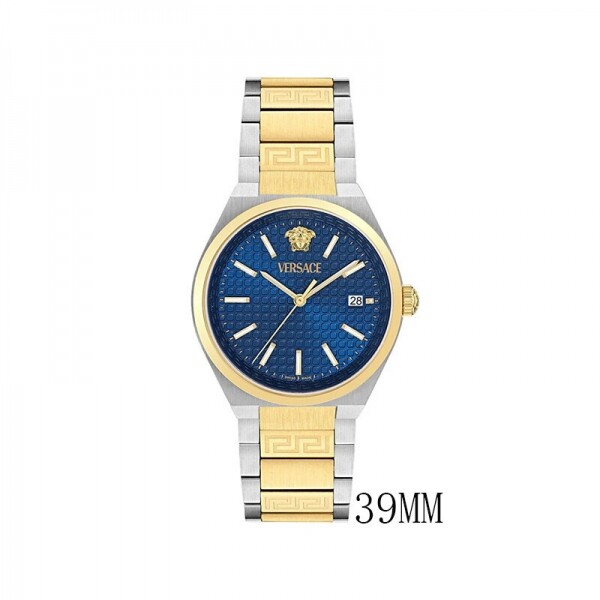 블링크,베르사체 브이 오리아 39mm VE0F00325 SS IP 2N BLUE 남성