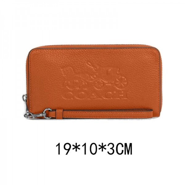 블링크,코치 COACH C3548orange OS 여자 Horse And Carriage 스트랩 장지갑