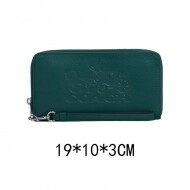 코치 COACH C3548green OS 여자 Horse And Carriage 스트랩 장지갑