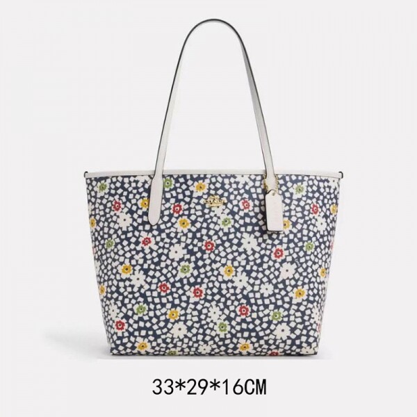 블링크,코치 여성 토트백 With Floral Print CBI53 IMY3J