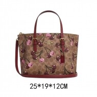 코치 몰리 토트백 25 체리 프린트 CZ772khaki