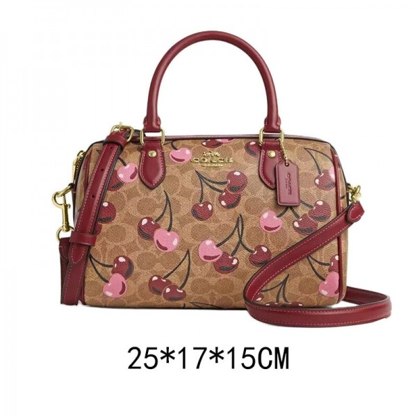 블링크,코치 로완 사첼백 시그니처 캔버스 체리 프린트 CY692khaki