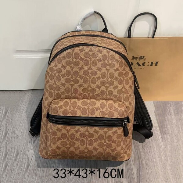 블링크,코치 25 FW 조절식 모노그램 프린트 백팩 CP159khaki CHRCHARCOAL