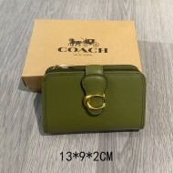 COACH Tabby Medium Wallet CA193green Brass/Black