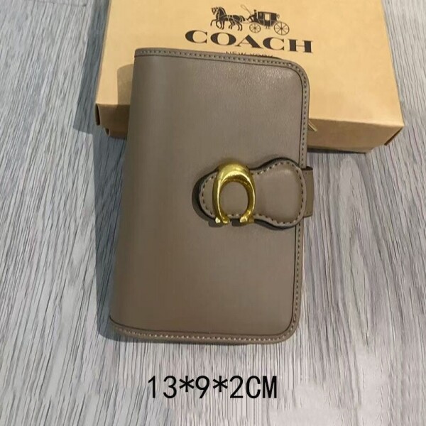 블링크,COACH Tabby Medium Wallet CA193brown Brass/Black