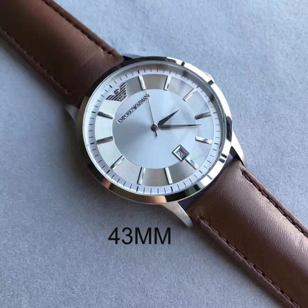 블링크,엠포리오 아르마니 Watch Renato AR2463 남성 실버×브라운