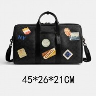 코치 고담 더플 백 24 인 시그니처 캔버스 위드 패치 CBF35 A5F