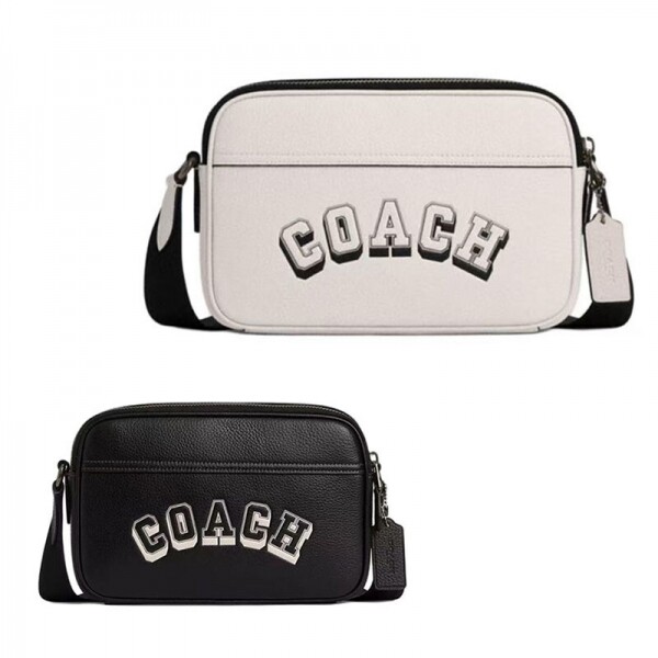 블링크,코치 CAJ64 그레이엄 숄더백 크로스바디 레더 토피 블랙