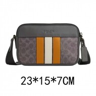 코치 Graham Crossbody Bag In Signature Canvas With Varsity Stripe CCG30