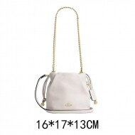 코치 CDB67-IMCHK 페이 미니 드로우스트링 백 루칭