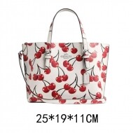 COACH  코치 몰리 토트백 25 체리 프린트 크로스바디 레더 CY695