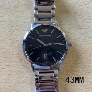 Armani 엠포리오 알마니 심플 클래식 아날로그 블랙 남자메탈시계 AR11310