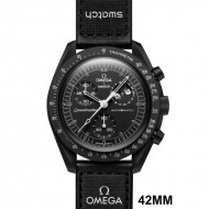 Swatch x Omega 스와치 문스와치 미션 투 더 문페이스 뉴 문 SO33B700