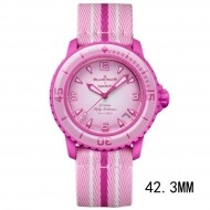 Swatch x Blancpain 스와치 x 블랑팡 바이오세라믹 핑크 오션 SO35P400