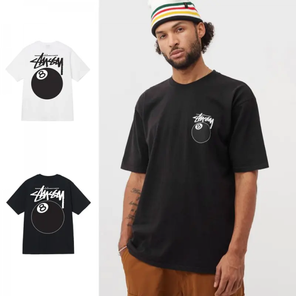 위핑,스투시 당구공 8번 남자 반팔티 STUSSY T-SHIRT ST1904760