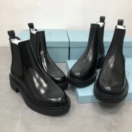 프라다 21신상 가을 겨울 여성 워커 블랙 플랫워커 Prada