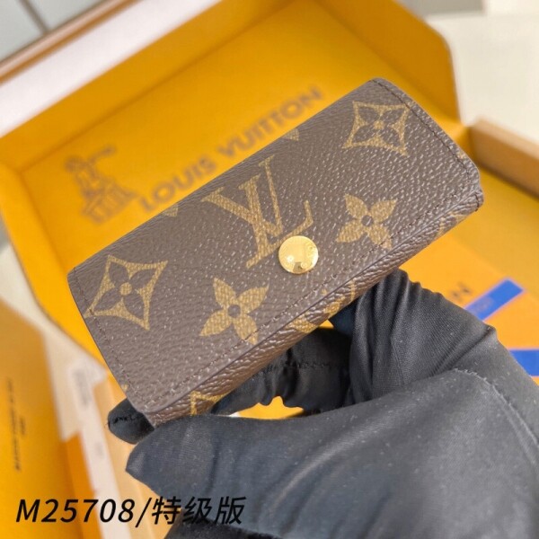 블링크,루이비통 키 케이스 멀티클 4 모노그램 토닉 레몬 M25708