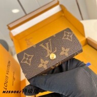 루이비통 캔버스 키홀더 멀티클 4 지갑 핑크 M25906