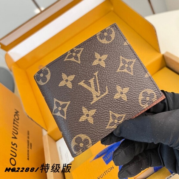 블링크,루이비통 마르코 월릿 모노그램 반지갑 브라운 M62288