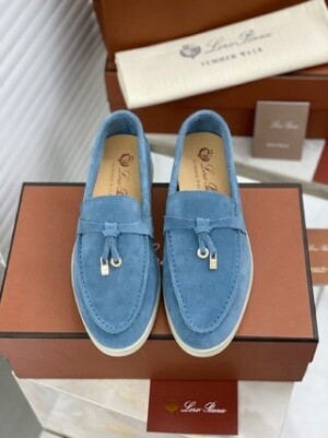로로피아나 소가죽 스웨이드 남녀 로퍼 LORO PIANA