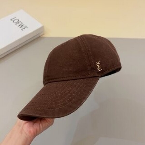 위핑,생로랑 모자  브라운 YSL