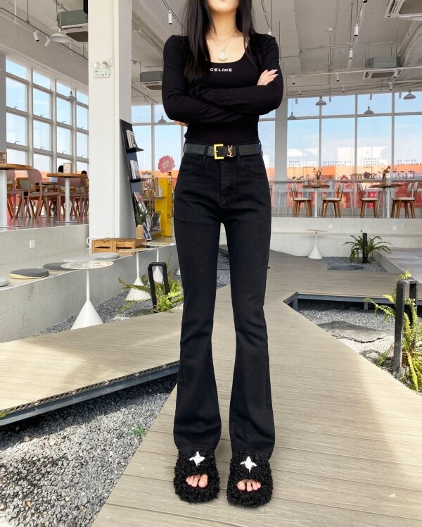 위핑,생로랑 여자 청바지 YSL
