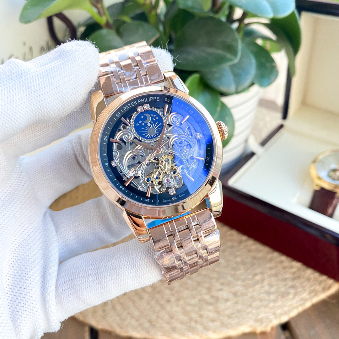 블링크,파텍필립 PATEK PHILIPPE 스틸 42MM 남성용 패션 분위기 오토매틱 기계식 시계