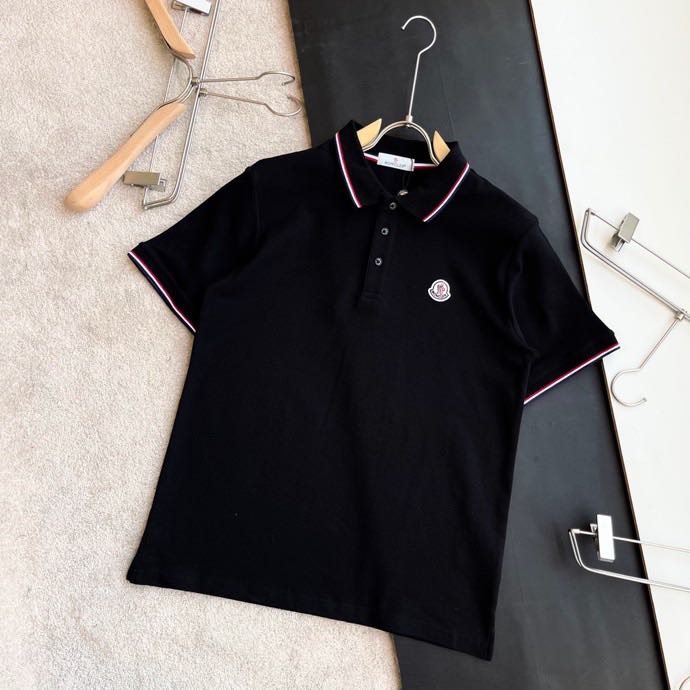 몽클레어 Moncler 패션 캐주얼 폴로 셔츠 반팔 블랙